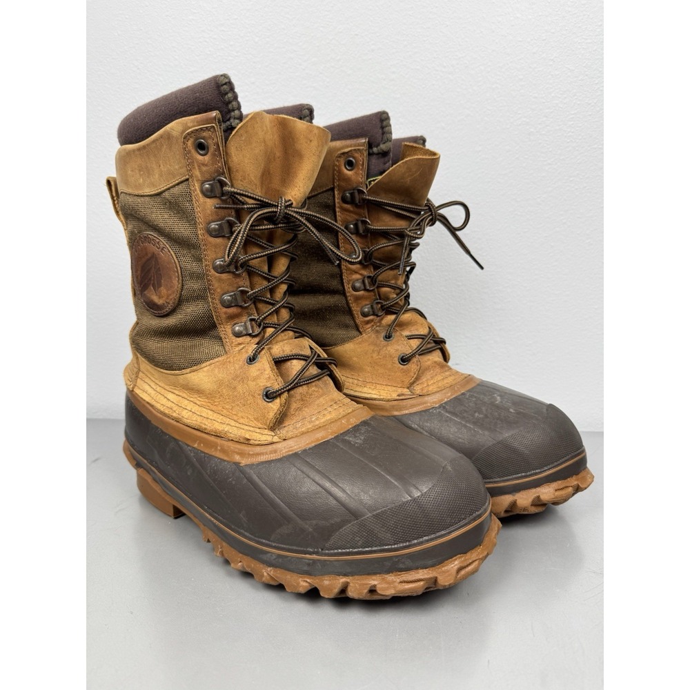 Lacrosse Ice King Boots Mens 8 Insulated Rubber Winter Snow USA Vintage 80s 90s
